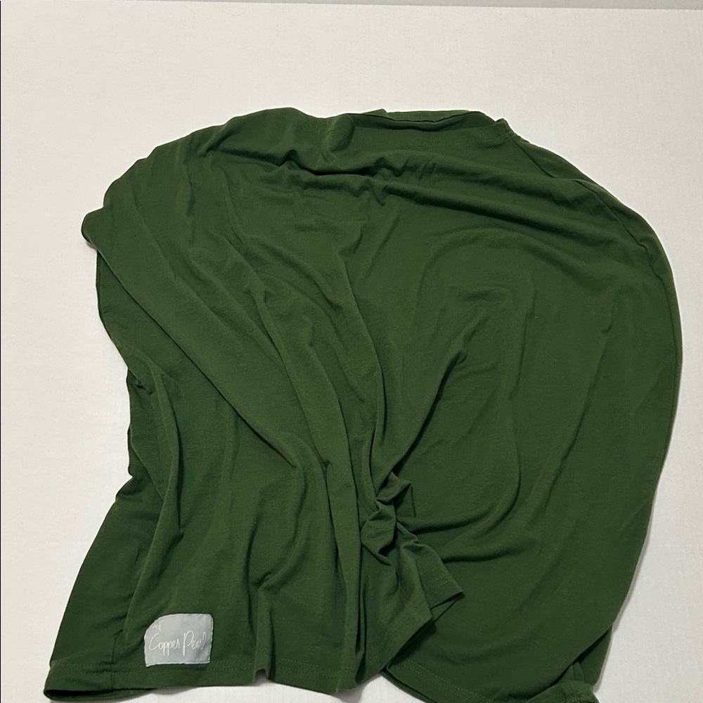 Copper pearl nursing cover forest green